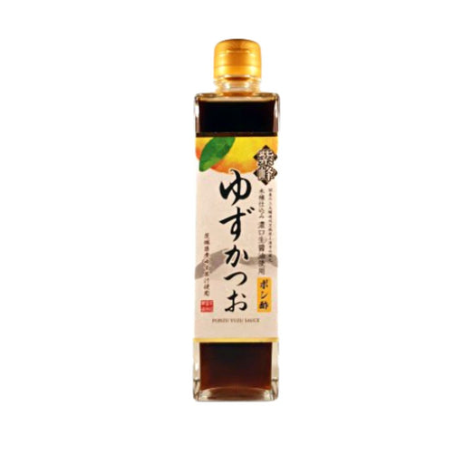 Shibanuma Yuzu Katsuo Ponzu Japanese Citrus Bonito Seasoning 300ml Glass Bottle Honeydaes - Japan Foods Grocery Online 