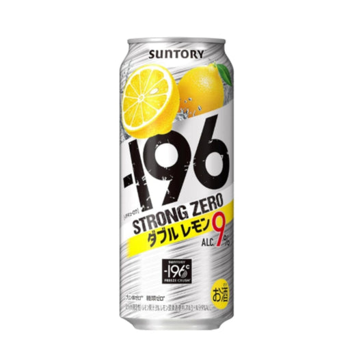 －196℃ ストロングゼロ〈レモン〉Suntory -196 Degree Strong Zero Double Lemon Chuhai Can 500ml 9% japanmart.sg 