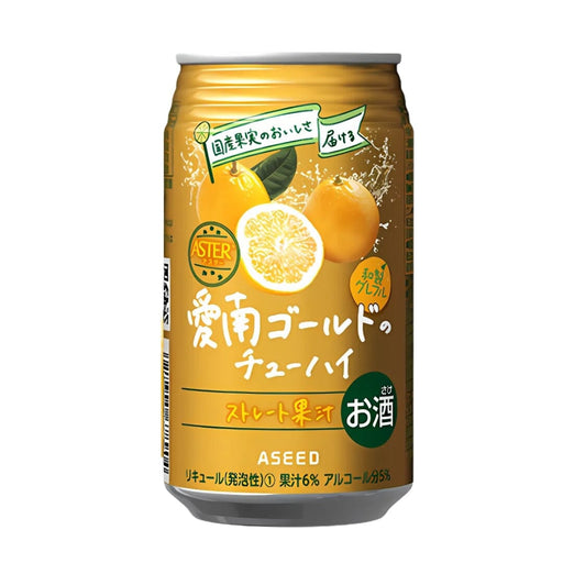 Ainan Japanese Gold Pomelo Chu-Hai Can 350ml japanmart.sg 