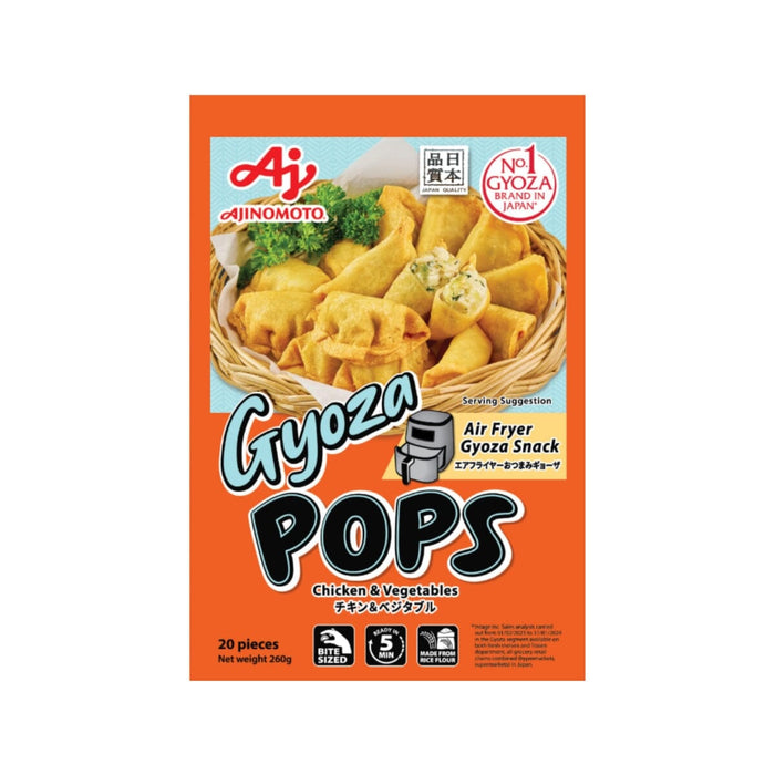 Ajinomoto Frozen Gyoza Pops Air Fryer Japan Dumpling Snack 260g 20pcs Pack Honeydaes - Japan Foods Grocery Online 