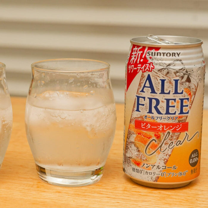 All Free Clear Non Alcohol Sugar Free Bitter Orange 350ml Can Honeydaes - Japan Foods Grocery Online 
