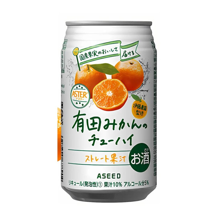 Arita Japanese Mikan Orange Chu-Hai Can 350ml japanmart.sg 