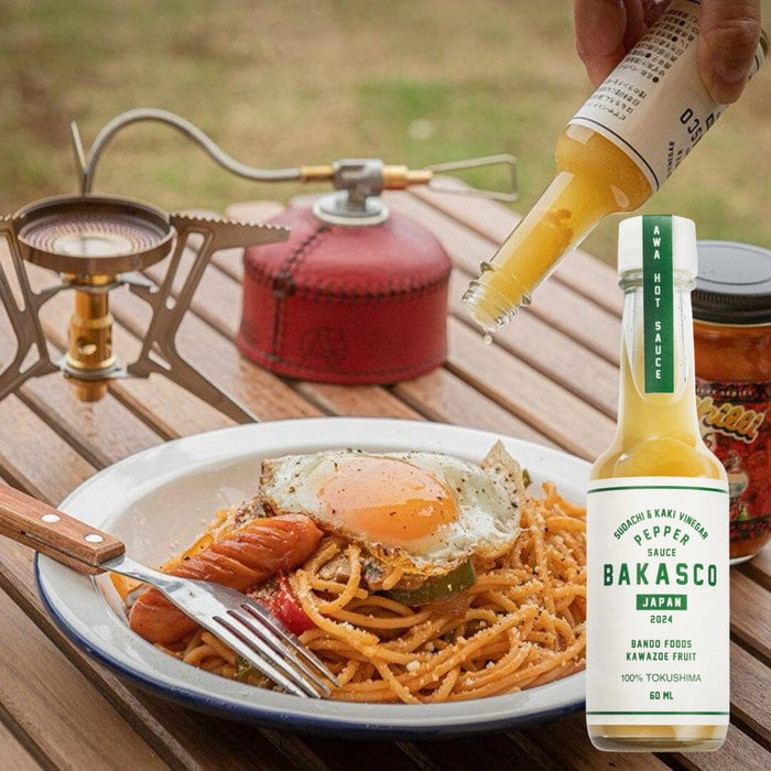 Bakasco Sudaichi & Kaki Vinegar Pepper Sauce 60ml Glass Bottle Honeydaes - Japan Foods Grocery Online 
