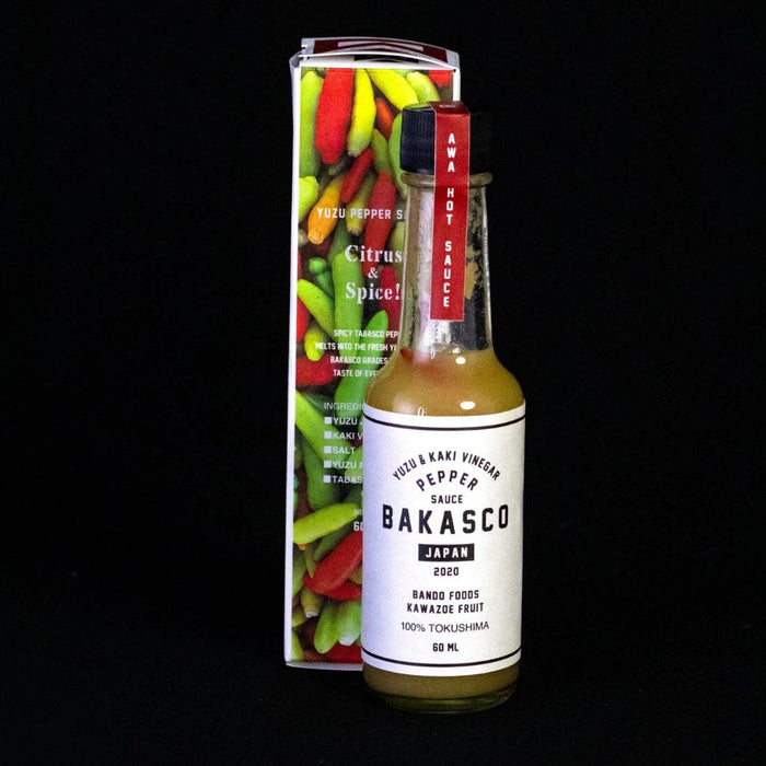 Bakasco Yuzu & Kaki Vinegar Pepper Sauce 60ml Glass Bottle Honeydaes - Japan Foods Grocery Online 