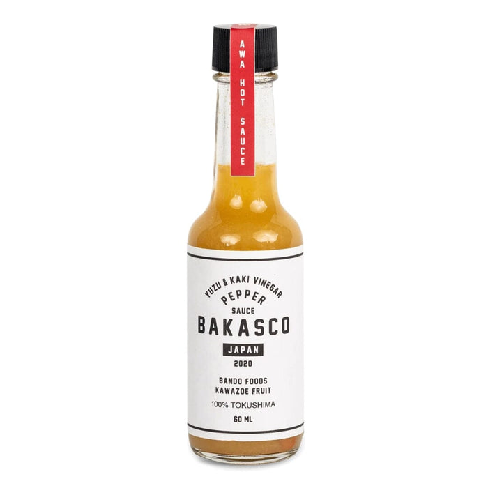 Bakasco Yuzu & Kaki Vinegar Pepper Sauce 60ml Glass Bottle Honeydaes - Japan Foods Grocery Online 