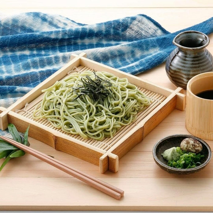 Banshu Cha Soba Green Tea Noodle 1kg Family Size Pack Honeydaes - Japan Foods Grocery Online 