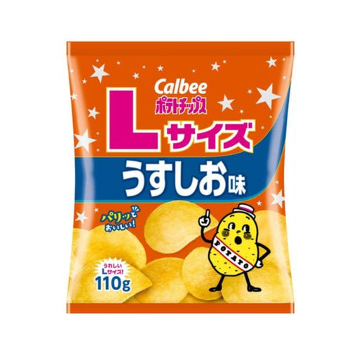 Calbee Japan Potato Chips L Size Usukuchi Classic Light Flavor 110g Pack japanmart.sg 
