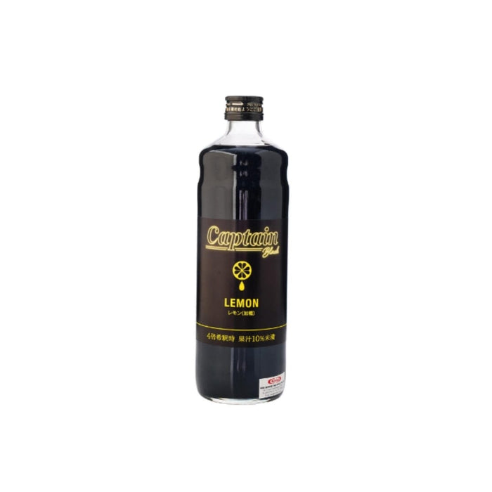 Captain Black Edition Lemon Japan Cocktail Syrup 600ml Glass Bottle Honeydaes - Japan Foods Grocery Online 