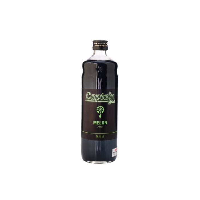 Captain Black Edition Melon Japan Cocktail Syrup 600ml Glass Bottle Honeydaes - Japan Foods Grocery Online 
