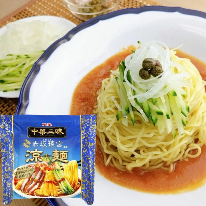 Chuka Zanmai Akasaka Rikyu Hiyashi Chukka 139g Japan Instant Noodle Honeydaes - Japan Foods Grocery Online 