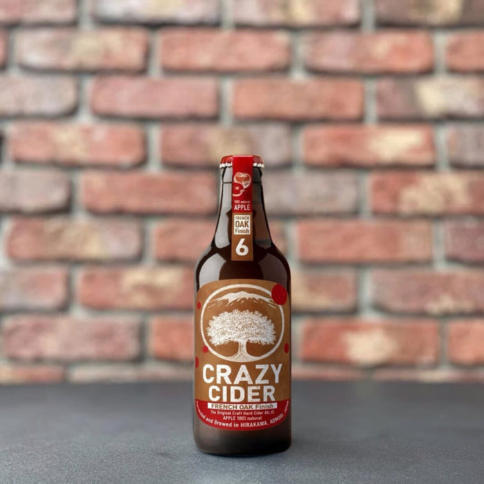 Crazy Apple Cider French Oak Finish 330ml 6% Glass Bottle Honeydaes - Japan Foods Grocery Online 