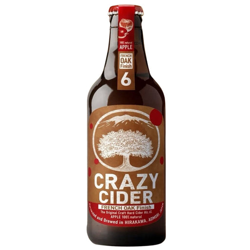 Crazy Apple Cider French Oak Finish 330ml 6% Glass Bottle Honeydaes - Japan Foods Grocery Online 