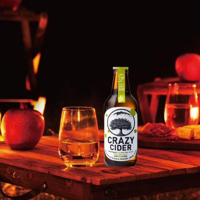 Crazy Apple Cider Sweet Edition 330ml 5% Glass Bottle Honeydaes - Japan Foods Grocery Online 