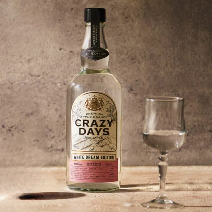 CRAZY DAYS White Dream Edition Japan Apple Brandy 40% 700ml Bottle With Gift Box Honeydaes - Japan Foods Grocery Online 