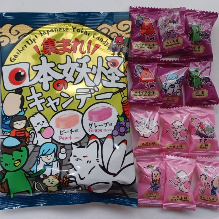 Gather Up! Japanese Yokai Monster Candy 45g Pack Honeydaes - Japan Foods Grocery Online 