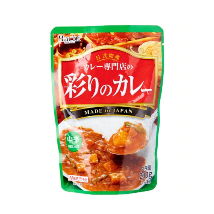 Hachi Irodori Series - Chukara Ready To Eat Curry Sauce - M-Hot 200g japanmart.sg 