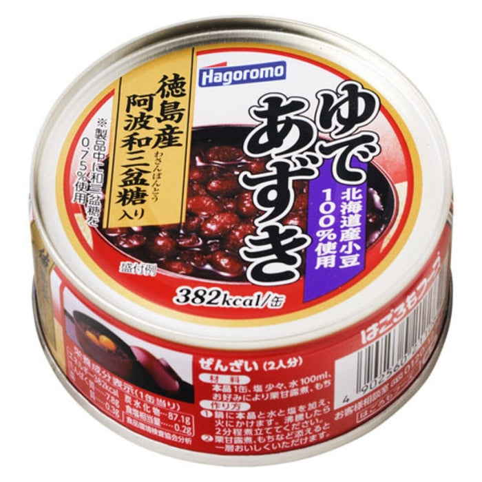 Hagoromo Hokkaido Yude Azuki 165g Tin Japan Sweetened Red Bean Paste Honeydaes - Japan Foods Grocery Online 