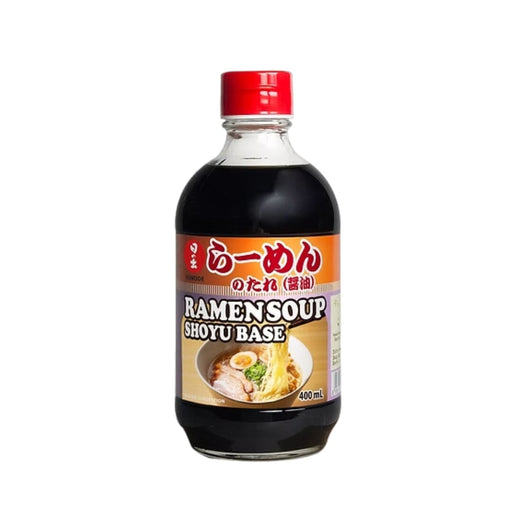 Hinode Shoyu Ramen Soup Base 400ml Glass Bottle Honeydaes - Japan Foods Grocery Online 