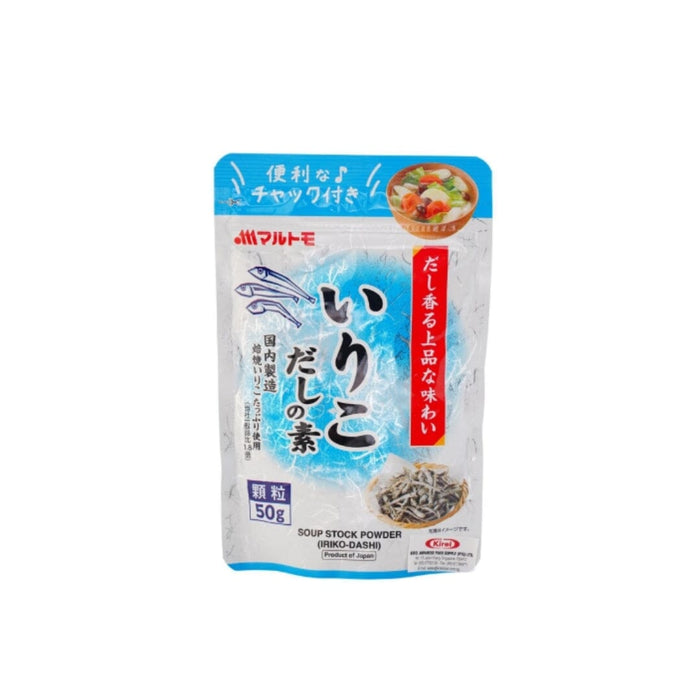 Iriko Dashi No Moto Japan Saradine Soup Stock Powder 50g Resealable Pack Honeydaes - Japan Foods Grocery Online 
