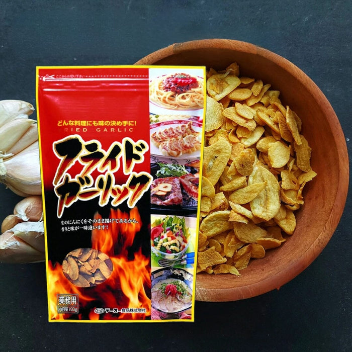 Japan Fried Garlic Chips 100g Easy Resealable Pack Honeydaes - Japan Foods Grocery Online 