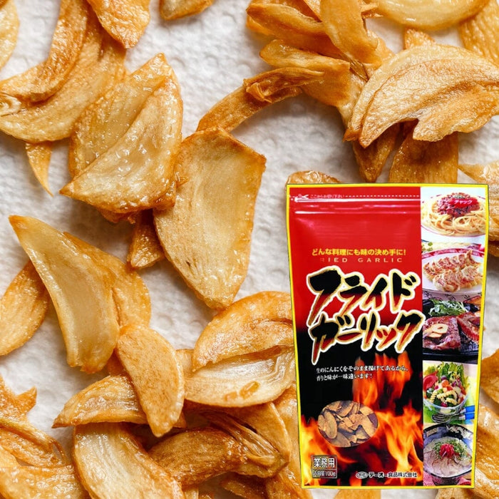 Japan Fried Garlic Chips 100g Easy Resealable Pack Honeydaes - Japan Foods Grocery Online 