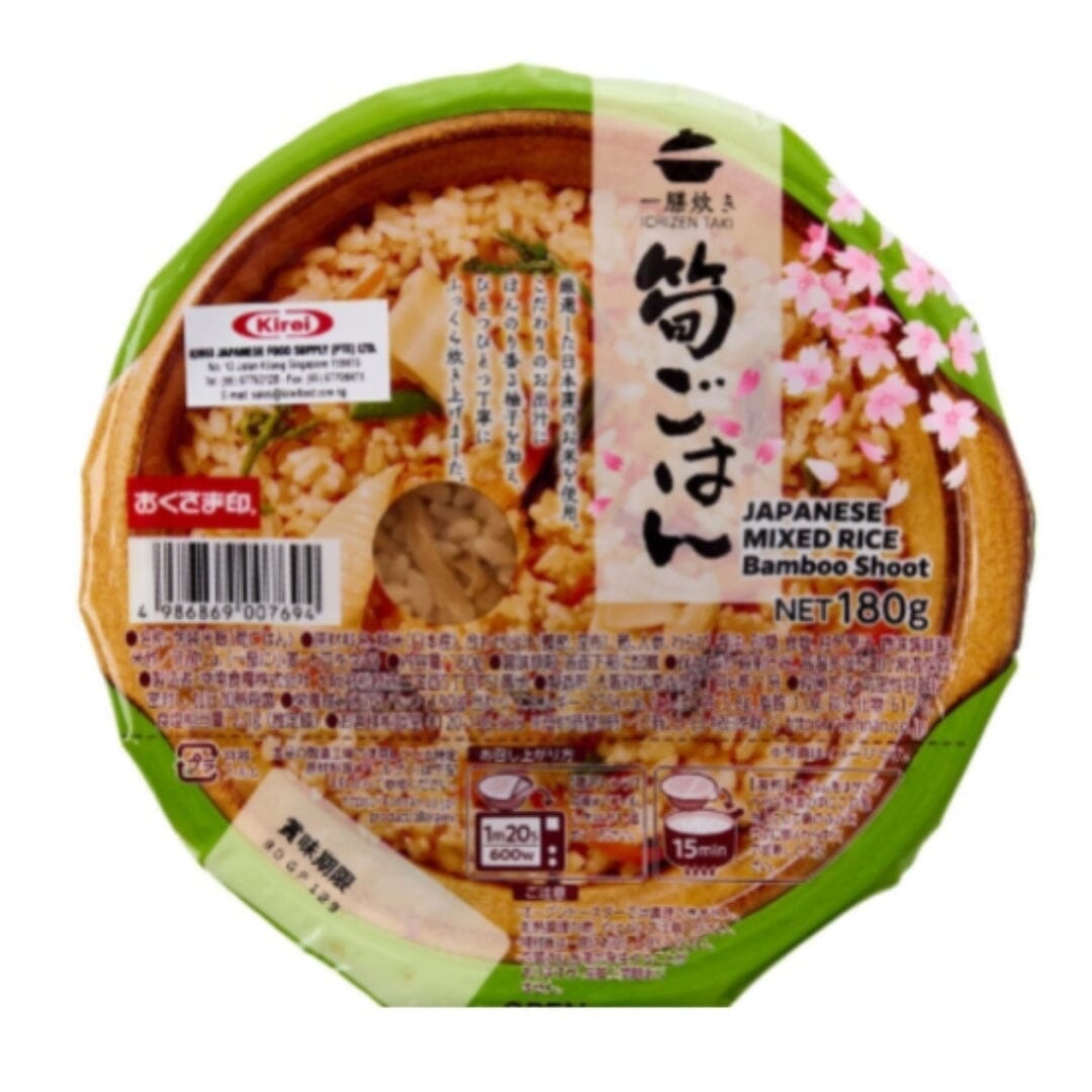 Japanese Microwavable Delicious Mixed Rice Takenoko Bamboo Shoot 180g ...