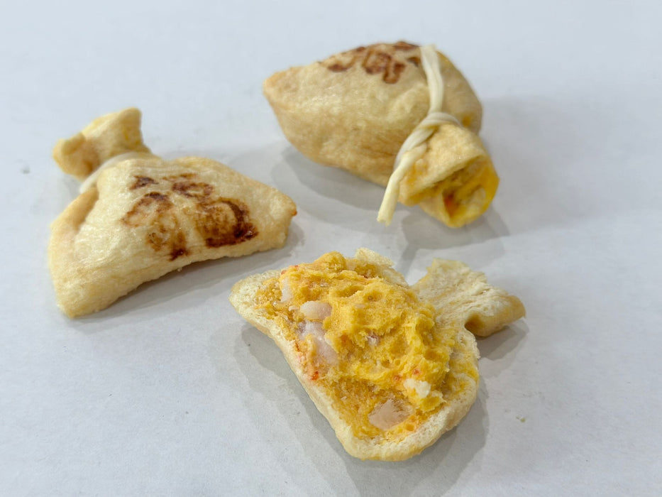 Kirei Ebiko Chakin Hotpot Tofu Skin Fortune Bags for Soups Oden 10pcs Pack japanmart.sg 
