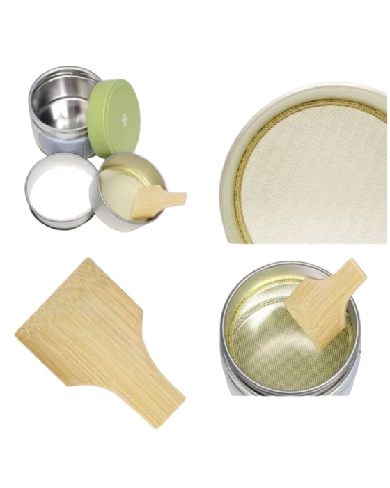 Marukyu Koyamaen Japan Matcha Sifter Can Set Food, Beverages & Tobacco Honeydaes - Japan Foods Grocery Online 