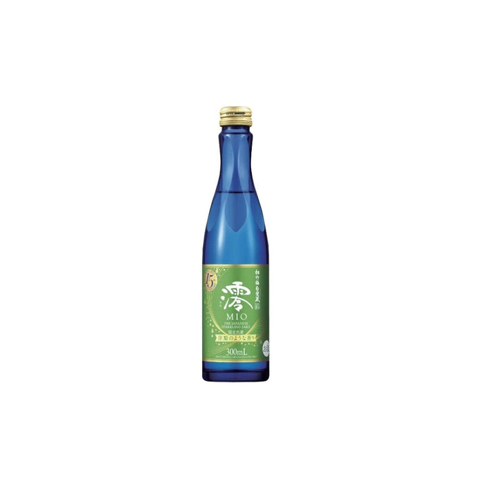 Mio Sparkling Sake Special Pear Edition 300ml 5% Glass Bottle Honeydaes - Japan Foods Grocery Online 