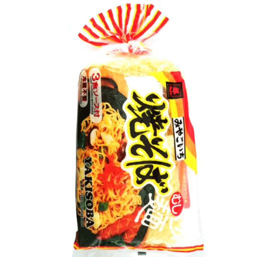Miyakoichi Nama Yakisoba with Sauce 3 Servings 570g Pack Honeydaes - Japan Foods Grocery Online 