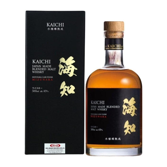 Mizunara Cask Finish Japan Blended Malt Whisky 500ml 43% Bottle Honeydaes - Japan Foods Grocery Online 