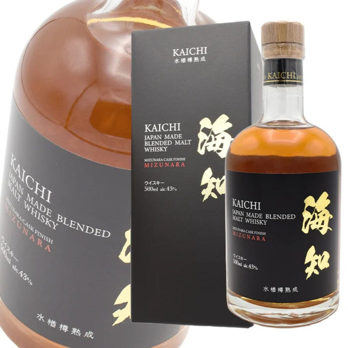 Mizunara Cask Finish Japan Blended Malt Whisky 500ml 43% Bottle Honeydaes - Japan Foods Grocery Online 