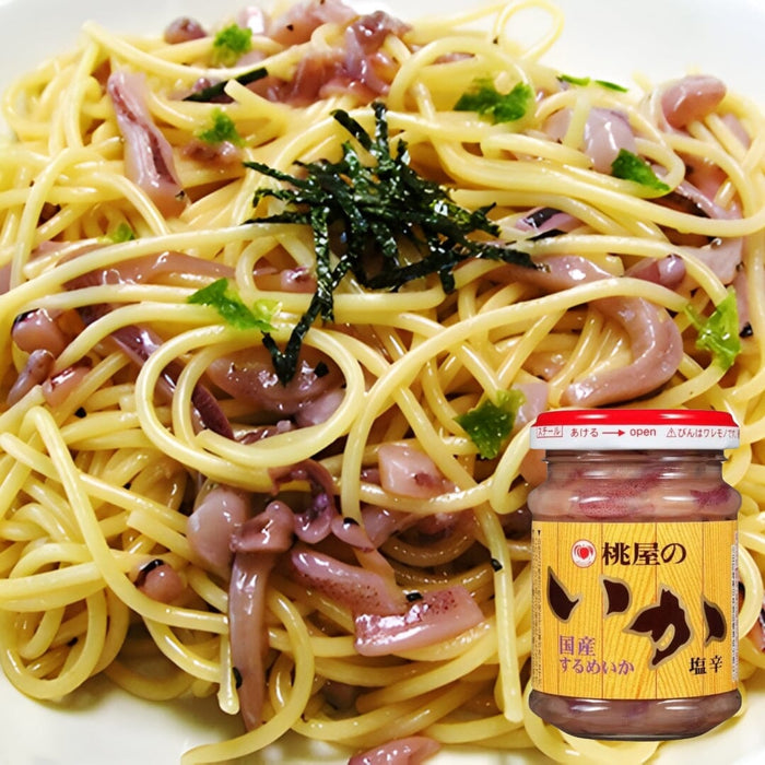 Momoya Ika Shiokara Japan Seasoned Squid Guts 110g Glass Bottle Honeydaes - Japan Foods Grocery Online 