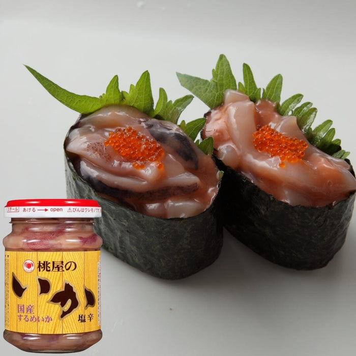 Momoya Ika Shiokara Japan Seasoned Squid Guts 110g Glass Bottle Honeydaes - Japan Foods Grocery Online 