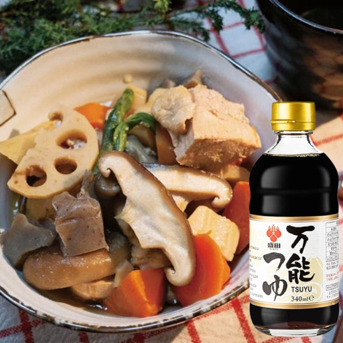 Morita Banno Tsuyu Vegetarian Japan Seasoning 340ml Glass Bottle Honeydaes - Japan Foods Grocery Online 