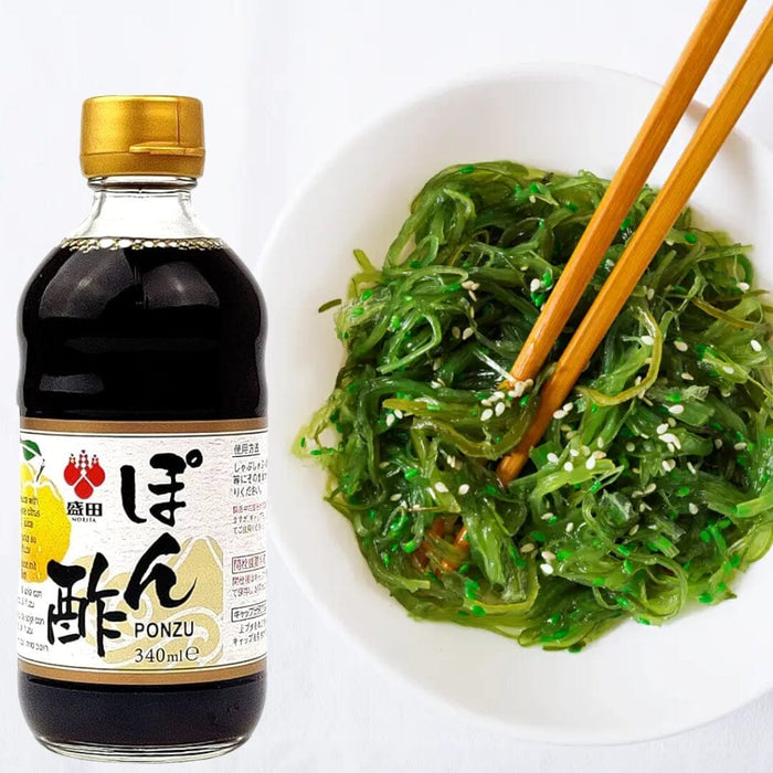 Morita Ponzu Japanese Yuzu Citrus Soy Seasoning 340ml Glass Bottle Honeydaes - Japan Foods Grocery Online 