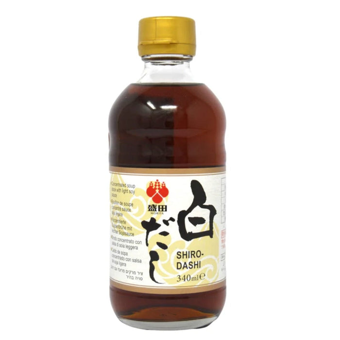 Morita Shiro Dashi 340ml Japan Broth Concentrate Glass Bottle Honeydaes - Japan Foods Grocery Online 