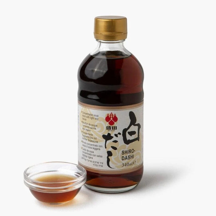 Morita Shiro Dashi 340ml Japan Broth Concentrate Glass Bottle Honeydaes - Japan Foods Grocery Online 