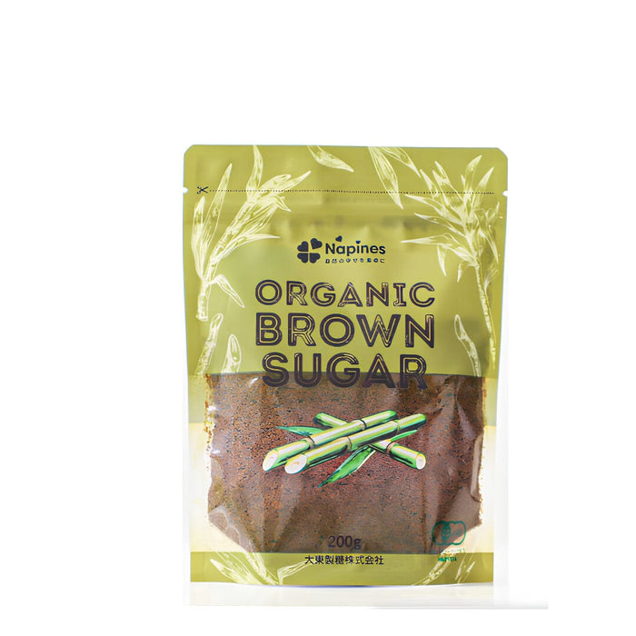 Napines Japan Organic Brown Sugar 200g Resealable Pack Honeydaes - Japan Foods Grocery Online 