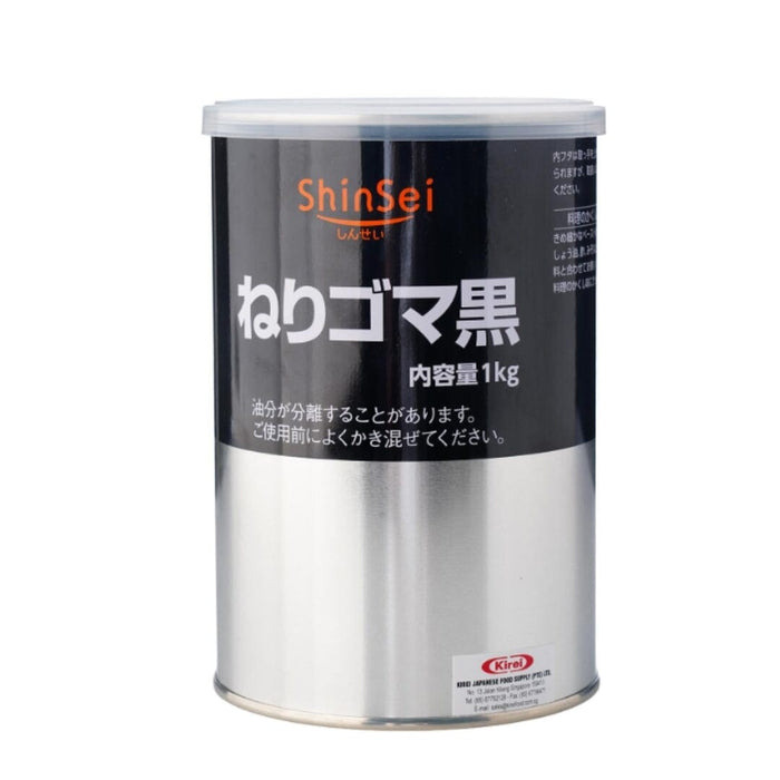 Neri Goma Kuro Japan Pure Black Sesame Paste 1kg Tin Pastry Kitchen Size Honeydaes - Japan Foods Grocery Online 