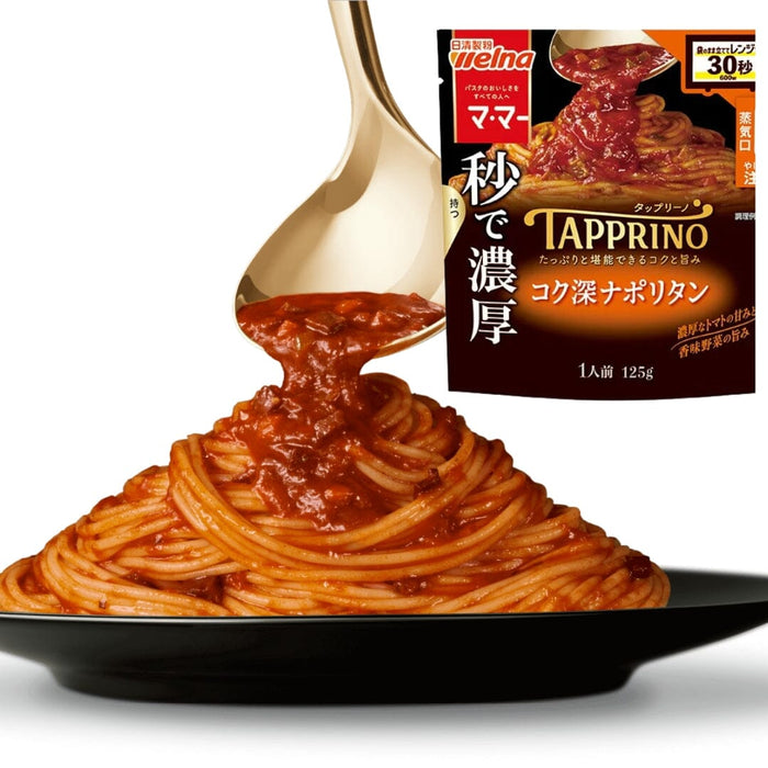 Nissin Mama Tapprino Napolitan 120g Japan Pasta Sauce Microwaveable Pouch Honeydaes - Japan Foods Grocery Online 