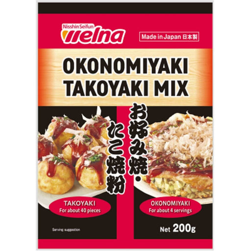 Nissin Okonomiyaki Takoyaki Japan Flour Mix 200g Pack Honeydaes - Japan Foods Grocery Online 
