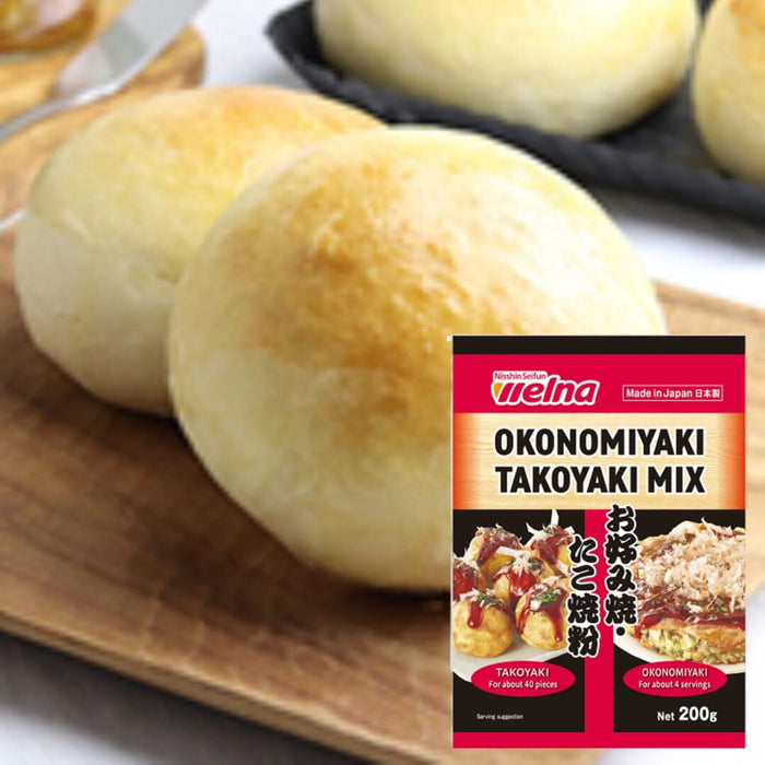 Nissin Okonomiyaki Takoyaki Japan Flour Mix 200g Pack Honeydaes - Japan Foods Grocery Online 