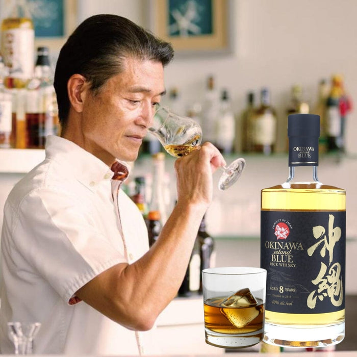 Okinawa Island Blue 8 Years Aged Whisky Japan 40% 700ml Bottle Honeydaes - Japan Foods Grocery Online 