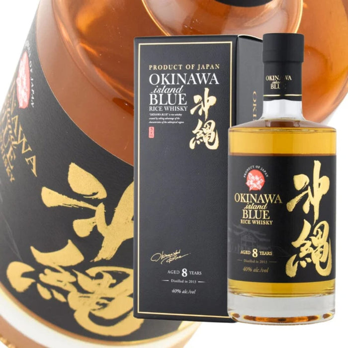 Okinawa Island Blue 8 Years Aged Whisky Japan 40% 700ml Bottle Honeydaes - Japan Foods Grocery Online 