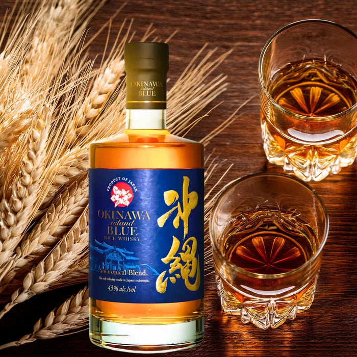 Okinawa Island Blue Whisky Japan 43% 700ml Bottle Honeydaes - Japan Foods Grocery Online 