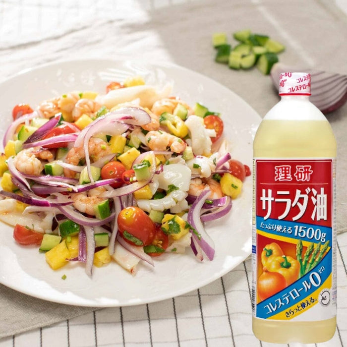 Riken Nosan Japan Salad Oil 1.5L Large Easy Handle Bottle Honeydaes - Japan Foods Grocery Online 