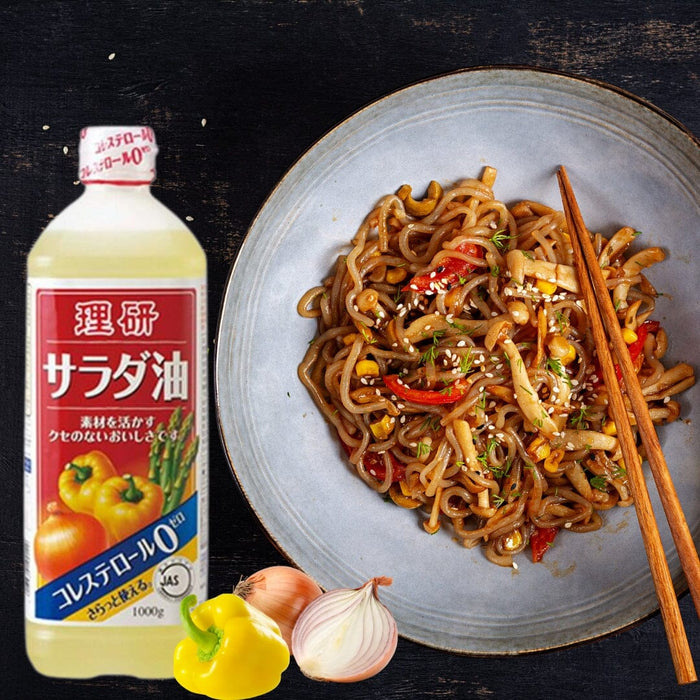 Riken Nosan Japan Salad Oil 1L Easy Handle Bottle Honeydaes - Japan Foods Grocery Online 
