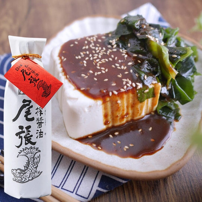 Sato Jyozo Shippo OWARI Premium Shoyu Japan Soy Sauce 1000ml Glass Bottle Honeydaes - Japan Foods Grocery Online 
