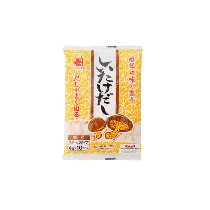 Shiitake Mushroom Dashi Dry Granulate Japan Stock Powder 40g 10 Sticks Pack Honeydaes - Japan Foods Grocery Online 
